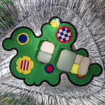 Дизайнерский ковер с цветами Poltronova Tappeto Prato Rug варинант исполнения - 7 | Loft Concept в Ульяновске