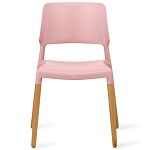 Пластиковый стул на ножках из массива бука Ferret Pink варинант исполнения - 2 | Loft Concept в Ульяновске