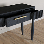 Элегантная Консоль Primo с выдвижным ящиком Черный дуб варинант исполнения - 5 | Loft Concept в Ульяновске