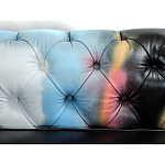 Диван в Лофт Честерфильд граффити из винтажной кожи GRAFFITI PARA Chesterfield варинант исполнения - 5 | Loft Concept в Ульяновске