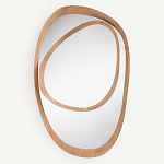 Ассиметричное зеркало в дубовой раме Infinity Symbol варинант исполнения - 1 | Loft Concept в Ульяновске