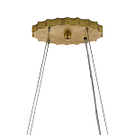 Люстра овальная в сочетании черного и золотого цвета Mesh Lighting варинант исполнения - 5 | Loft Concept в Ульяновске