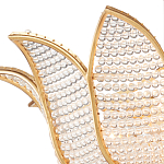 Люстра в форме тюльпана с лепестками из прозрачных стеклянных бусин Hanging Flowers варинант исполнения - 1 | Loft Concept в Ульяновске