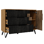 Комод с 3-мя ящиками и дверцей Stone Effect варинант исполнения - 3 | Loft Concept в Ульяновске