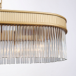 Люстра подвесная овальная со стеклянными трубками Длина 100 см Nembus варинант исполнения - 3 | Loft Concept в Ульяновске