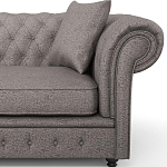 Мебельная ткань Шенилл серый цвет 138 см T4-32 варинант исполнения - 12 | Loft Concept в Ульяновске