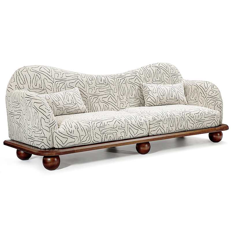 Диван Indra Sofa Молочный Коричневый в Ульяновске | Loft Concept 