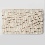 Светло-Бежевое Панно из нитей White Landscape Wall Hanging варинант исполнения - 4 | Loft Concept в Ульяновске