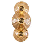 Бра со стеклянными плафонами янтарного цвета в форме дисков Savio Glass Disc варинант исполнения - 1 | Loft Concept в Ульяновске