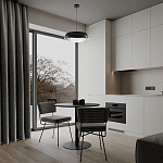 Подвесной светильник круглый черного цвета из металла  Vita Cuna варинант исполнения - 7 | Loft Concept в Ульяновске