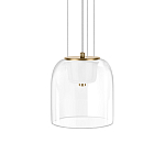 Подвесной светильник с цилиндрическим прозрачным стеклянным плафоном Grada Light варинант исполнения - 1 | Loft Concept в Ульяновске