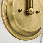 Бра с прозрачным стеклянным абажуром в форме цилиндра Kichler варинант исполнения - 10 | Loft Concept в Ульяновске