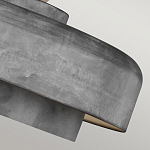 Подвесной светильник с массивным круглым стальным плафоном серого цвета в индустриальном стиле на цепи Feiss варинант исполнения - 7 | Loft Concept в Ульяновске