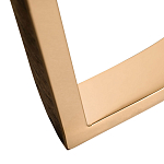 Консоль с белая овальная с мраморной столешницей Thoroughbass  варинант исполнения - 3 | Loft Concept в Ульяновске