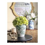 Ваза с зелеными цветочными и птичьими мотивами Vase Inspired by Nature варинант исполнения - 6 | Loft Concept в Ульяновске