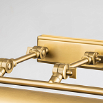 Светильник для картин цвета состаренная латунь с широким плафоном на прямоугольном основании Elstead Lighting варинант исполнения - 3 | Loft Concept в Ульяновске