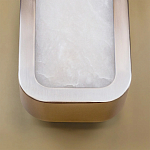 Бра в металлическом корпусе с рассеивателем из бежевого алебастра Cryptocrystalline Stone варинант исполнения - 4 | Loft Concept в Ульяновске