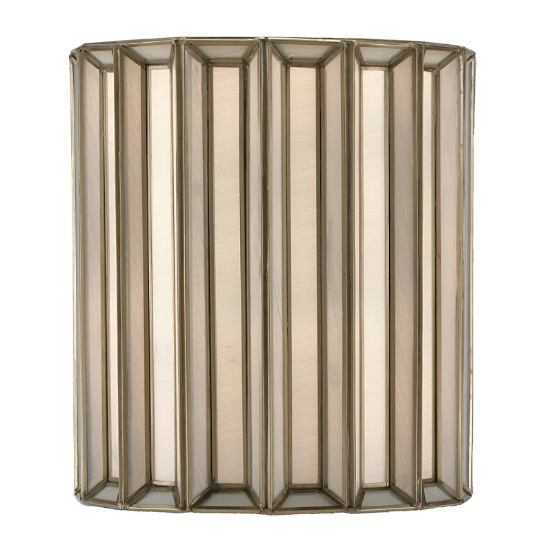 Бра настенное с фактурным каркасом Soft Glow Lamps Молочный Латунь в Ульяновске | Loft Concept 