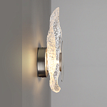 Бра с рельефным волнообразным стеклянным плафоном и вставкой из мрамора Liquid Stone варинант исполнения - 7 | Loft Concept в Ульяновске