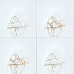 Плитка с узором Поганки варинант исполнения - 1 | Loft Concept в Ульяновске