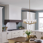 Люстра с 6-ю прозрачными цилиндрическими плафонами Kichler варинант исполнения - 6 | Loft Concept в Ульяновске