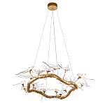 Люстра подвесная с прозрачными стеклянными птичками на ветвях Диаметр 100 см Serip Voa варинант исполнения - 4 | Loft Concept в Ульяновске