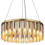 Люстра со стеклянными цилиндрическими плафонами Luminous Cylinders Amber Round варинант исполнения - 1 | Loft Concept в Ульяновске