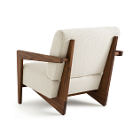 Кресло Avalon White Boucle из массива ореха варинант исполнения - 2 | Loft Concept в Ульяновске