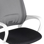 Офисное кресло с основанием из белого пластика Desk chairs Black варинант исполнения - 6 | Loft Concept в Ульяновске