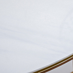 Консоль приставная полукруглая на основании золотого цвета Interior Accent варинант исполнения - 3 | Loft Concept в Ульяновске