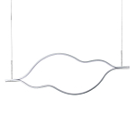 Подвесной светильник волнообразный изогнутый на двух тросах 123 см Spiral Lighting варинант исполнения - 1 | Loft Concept в Ульяновске