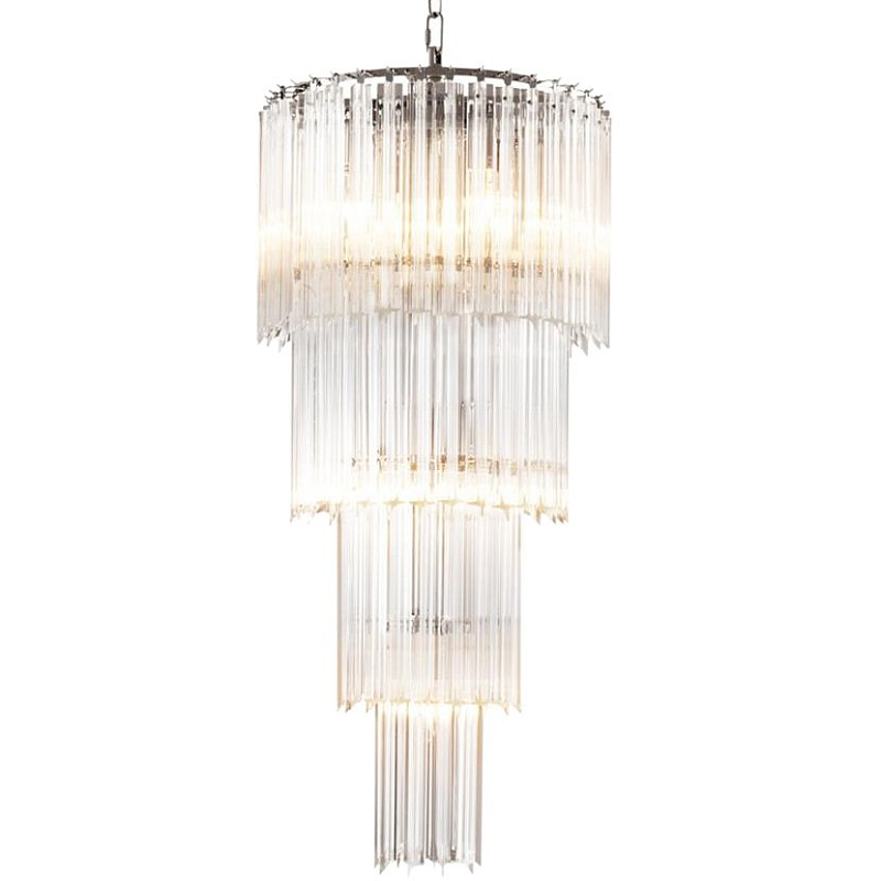 Люстра Chandelier Alpina S Никель Прозрачный (Transparent) в Ульяновске | Loft Concept 