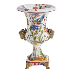 Ваза из фарфора с бронзовыми Овнами Bronze Aries варинант исполнения - 2 | Loft Concept в Ульяновске