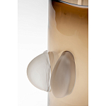 Ваза коричневая Forma Mare со стеклянными вставками варинант исполнения - 3 | Loft Concept в Ульяновске