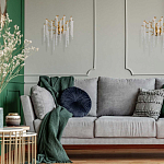 Бра золотого цвета с ветвями и хрустальными подвесками FAIRYTREE Light варинант исполнения - 8 | Loft Concept в Ульяновске