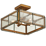 Потолочный светильник квадратный из толстого литого стекла Cast Glass варинант исполнения - 4 | Loft Concept в Ульяновске