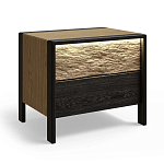 Тумба 2 ящика с подсветкой на рельефном фасаде Warm Industrial варинант исполнения - 3 | Loft Concept в Ульяновске