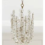 Подвесной светильник декорированный цветами из стекла Lightness of Flowers варинант исполнения - 3 | Loft Concept в Ульяновске