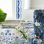 Обои ручная роспись Porto by Alessandra Branca Original colourway on dyed paper варинант исполнения - 3 | Loft Concept в Ульяновске