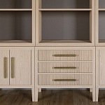 Модульный стеллаж Primo из трех составных элементов Светлый дуб варинант исполнения - 6 | Loft Concept в Ульяновске