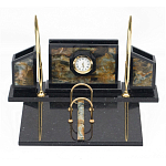 Настольный письменный набор из камня офиокальцит и змеевик Successful Leader варинант исполнения - 1 | Loft Concept в Ульяновске