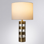 Настольная лампа с цилиндрическим основанием и белым абажуром Crystal Harmony  варинант исполнения - 1 | Loft Concept в Ульяновске