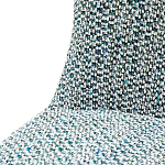 Дизайнерское мягкое кресло без подлокотников в голубой пестрой обивке Roux Armchair варинант исполнения - 6 | Loft Concept в Ульяновске