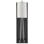 Бра на прозрачном штативе с тканевым абажуром в форме цилиндра Conciseness варинант исполнения - 4 | Loft Concept в Ульяновске