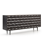 Дизайнерский комод чёрный с фактурным фасадом Billy варинант исполнения - 1 | Loft Concept в Ульяновске