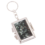 Зеркало брелок складное двухстороннее из натурального камня Серафинит Stone Mirrors варинант исполнения - 1 | Loft Concept в Ульяновске