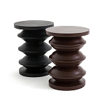 Фигурный приставной столик черного цвета AMORPHOUS варинант исполнения - 3 | Loft Concept в Ульяновске