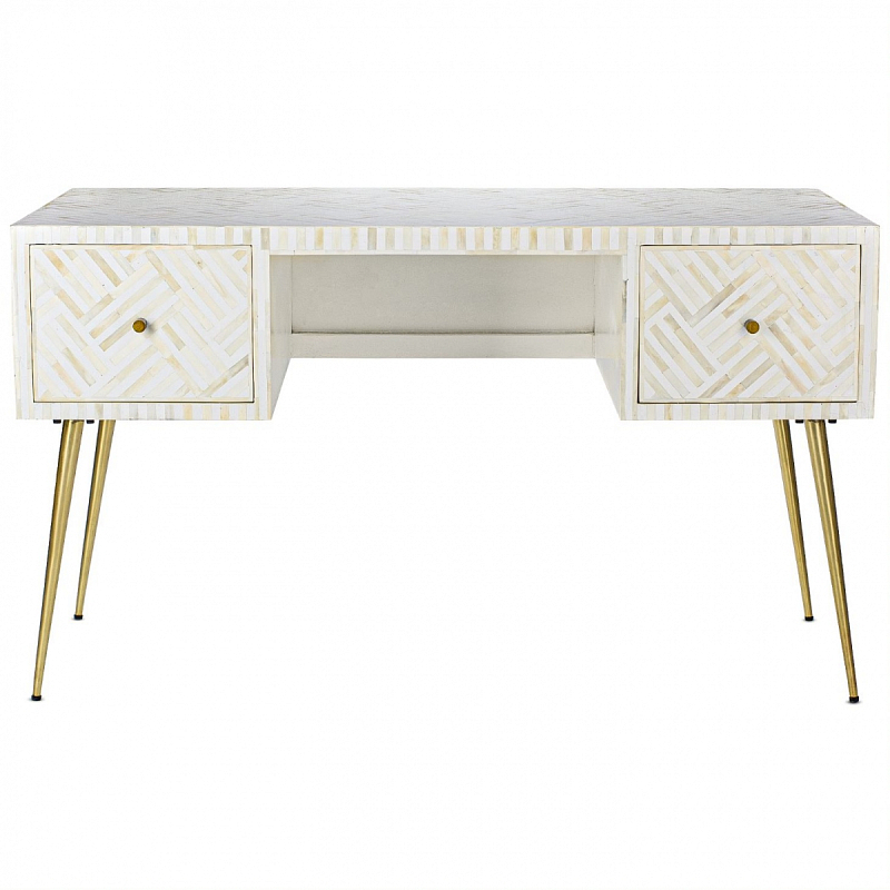 Стол Cream Indian Bone Inlay table Кремовый в Ульяновске | Loft Concept 