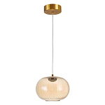 Подвесной светильник с янтарным рифленым стеклянным плафоном Ferm Living варинант исполнения - 2 | Loft Concept в Ульяновске