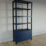 Стеллаж со стеклянными полками Elsa Dreams Blue варинант исполнения - 7 | Loft Concept в Ульяновске